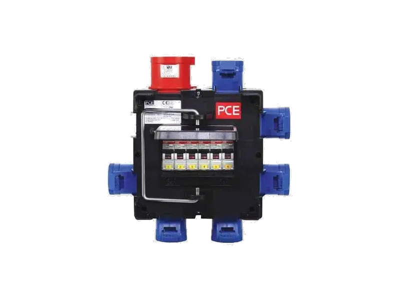 PCE IMST 32A 3-Phase to 6 x 16A MCB + RCD